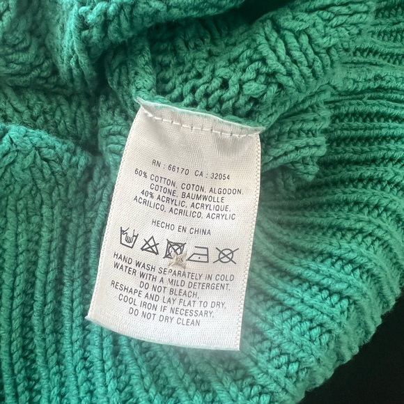 Sparrow | Green Cable Knit Sweater - Picture 3 of 7